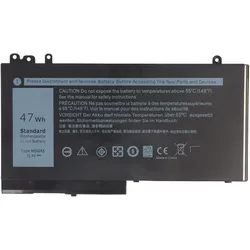 AccuCell Akku Dell Latitude E5270, E5470 (4120 mAh), Notebook Akku, Schwarz