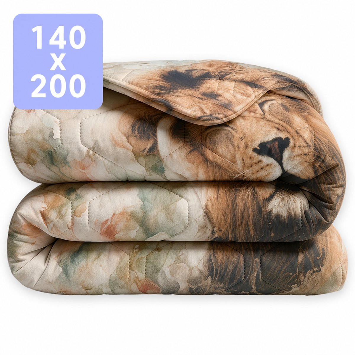 HappyBed Tweepersoonsdekbed Wildflowers King - Microvezel - 200x200 cm