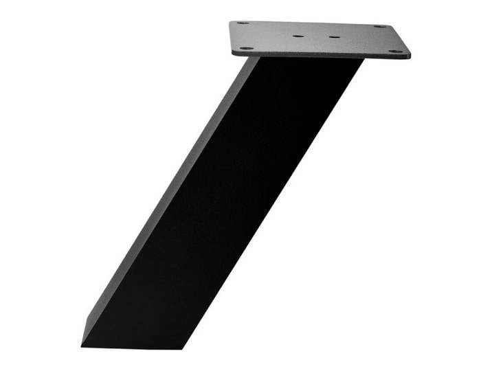 SOTECH Console de bar OLBIA inclinée (50 x 50 mm Hauteur 220 mm noir) Support de comptoir en aluminium