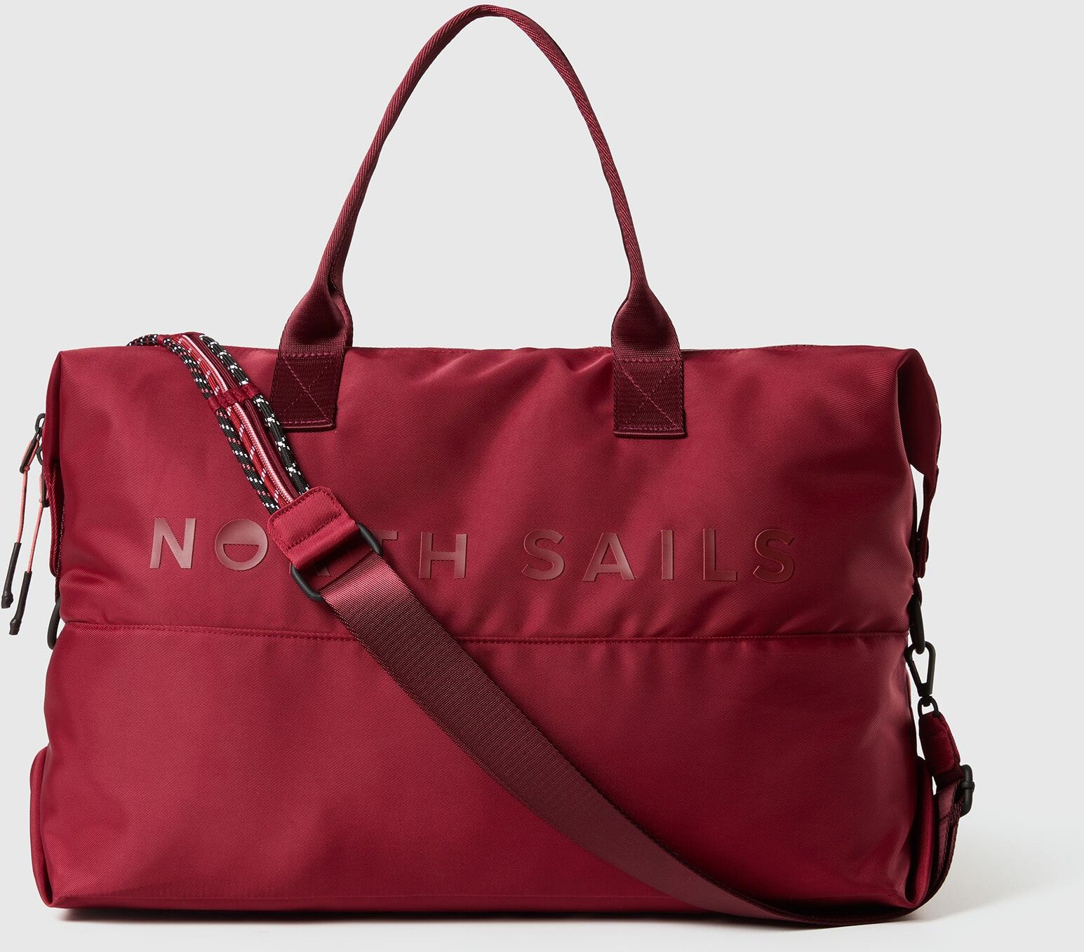 North Sails Tote Bag aus glänzendem Nylon Deep red OS