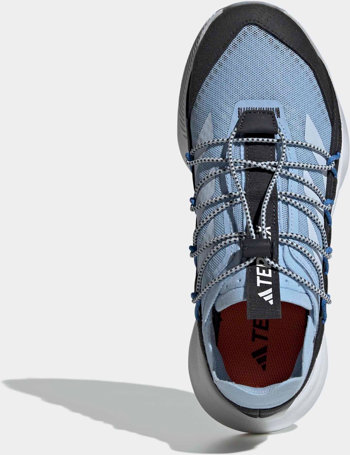 Wanderschuh ADIDAS TERREX "VOYAGER 21 TRAVEL", Damen, Gr. 39, glow blau, crystal sky, carbon, Synthetik, Textil, Schuhe Wanderschuh glow blau, crystal sky, carbon 39