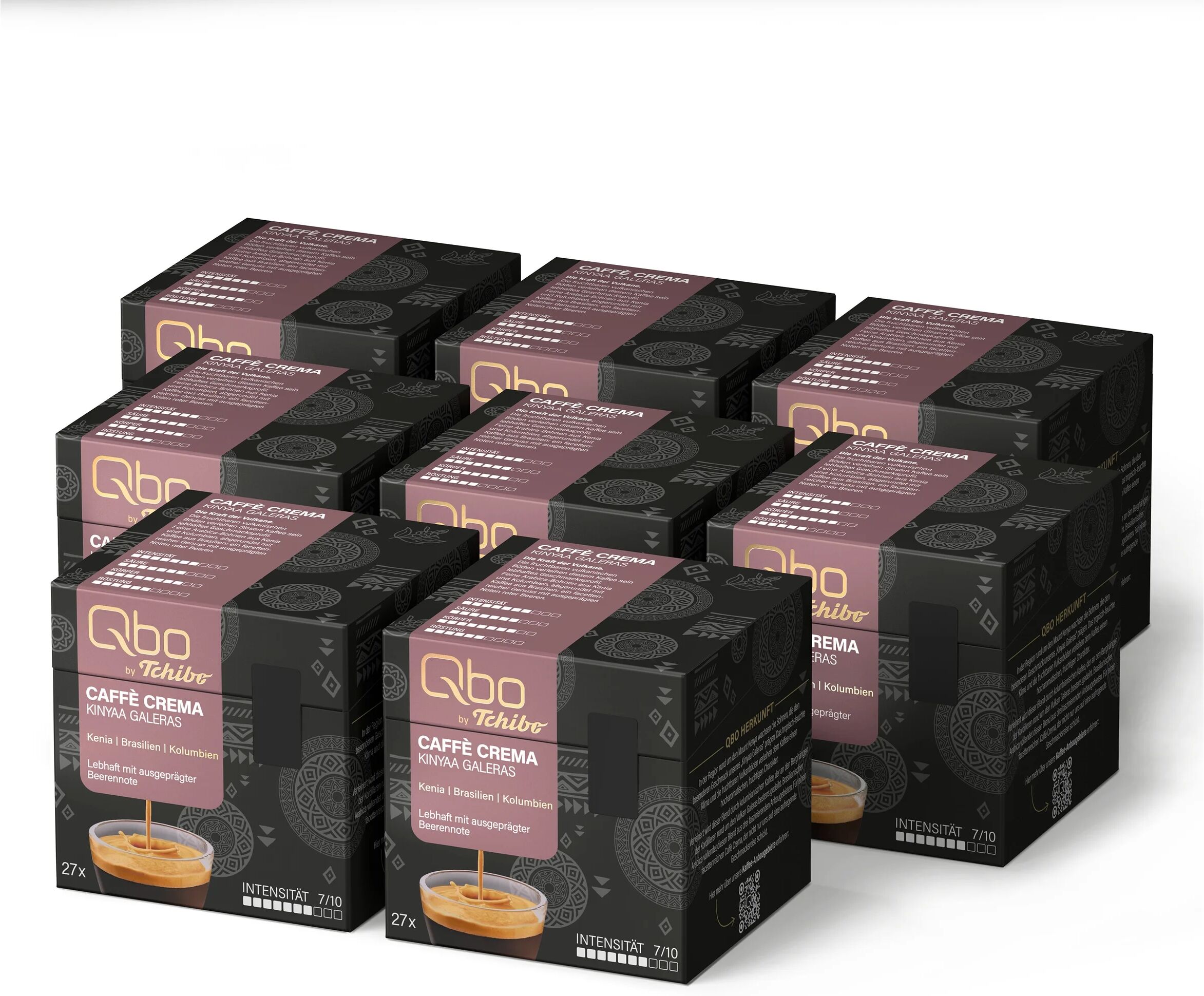 Qbo Caffè Kinyaa Galeras - 216 Kapseln - Intensität: 7/10
