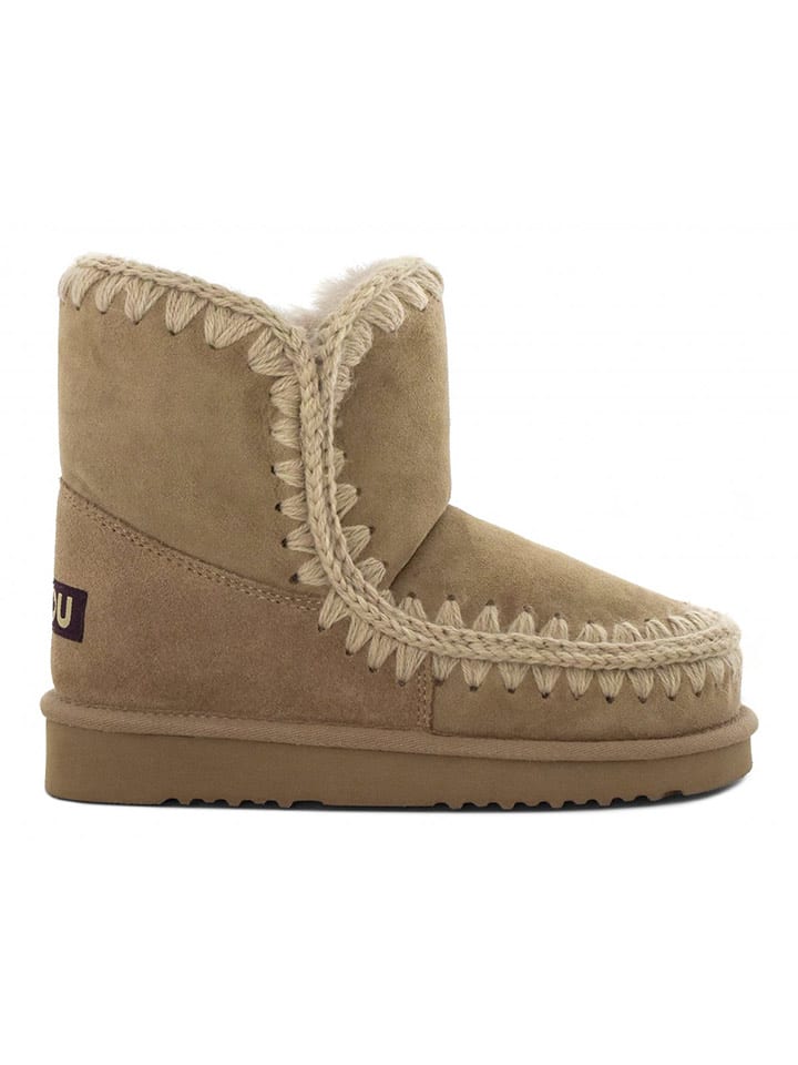Mou Leder-Winterboots in Hellbraun - 40
