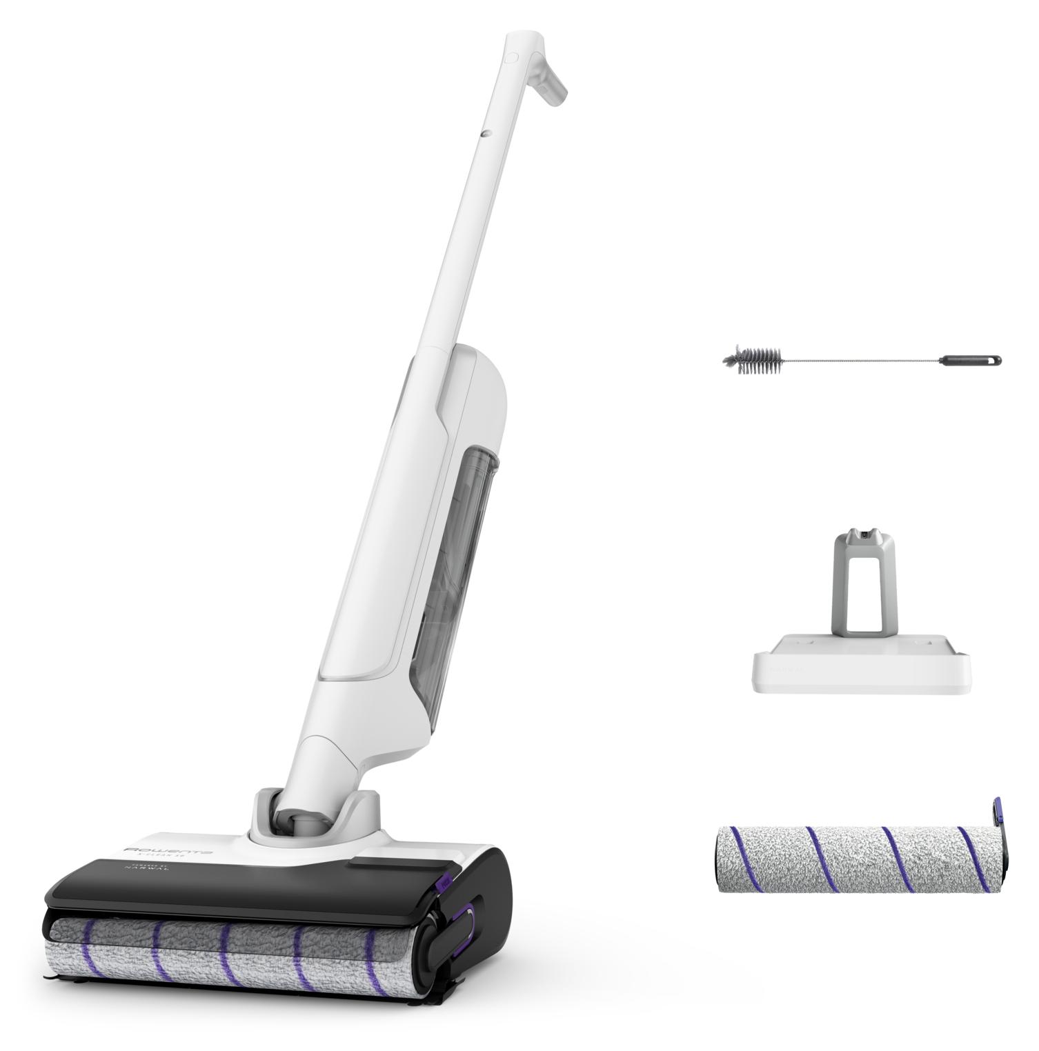 Rowenta X-Clean 10 GZ7540, Stabstaubsauger, Beutellos, Silber, Weiß, 0,79 l, 0,67 l, Trocken&Nass