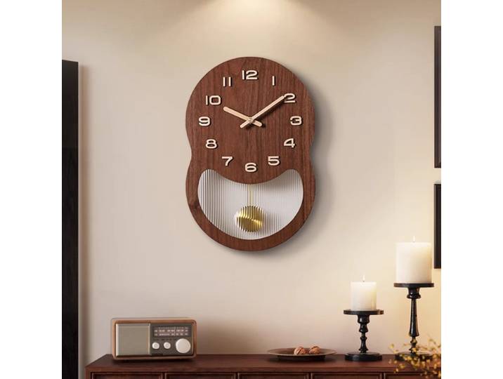 Horloge murale chinoise Antique pour salon, nouveau Art rétro chinois haut de gamme, horloge créative suspendue au mur, décoration de la maison