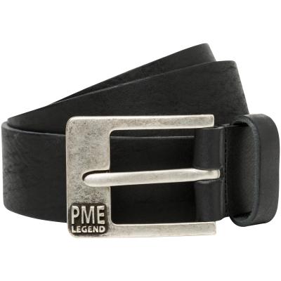 Ledergürtel PME LEGEND "PME FAR WEST BELT", Herren, Gr. 100, schwarz, Rindsleder, Gürtel Ledergürtel