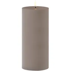 Uyuni Outdoor LED Stumpenkerze 8,4 x 20cm sandstone
