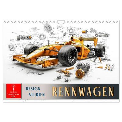 Rennwagen - Design Studien (Wandkalender 2026 DIN A4 quer), CALVENDO Monatskalender