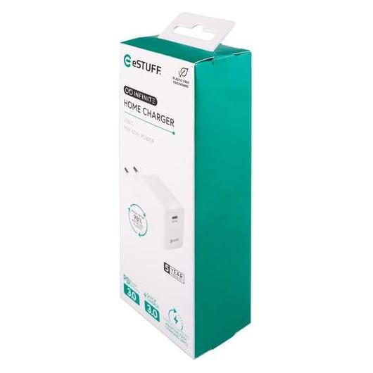 eSTUFF INFINITE (GRS) USB-C Charger (60 W, 1 Port) (ES637060)