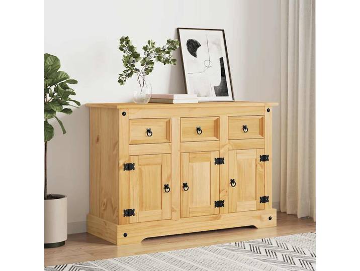 vidaXL Sideboard \ Corona\ Braun 112x44x78 cm Massivholz Mexikanische Kiefer