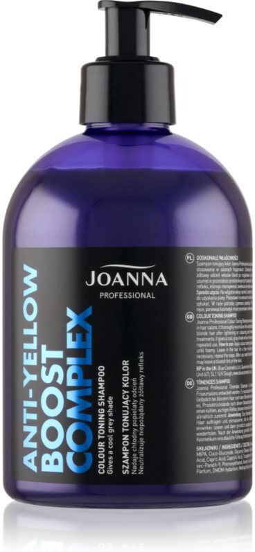 Joanna Professional Color Boost Complex revitalisierendes Shampoo für blonde und graue Haare 500 g