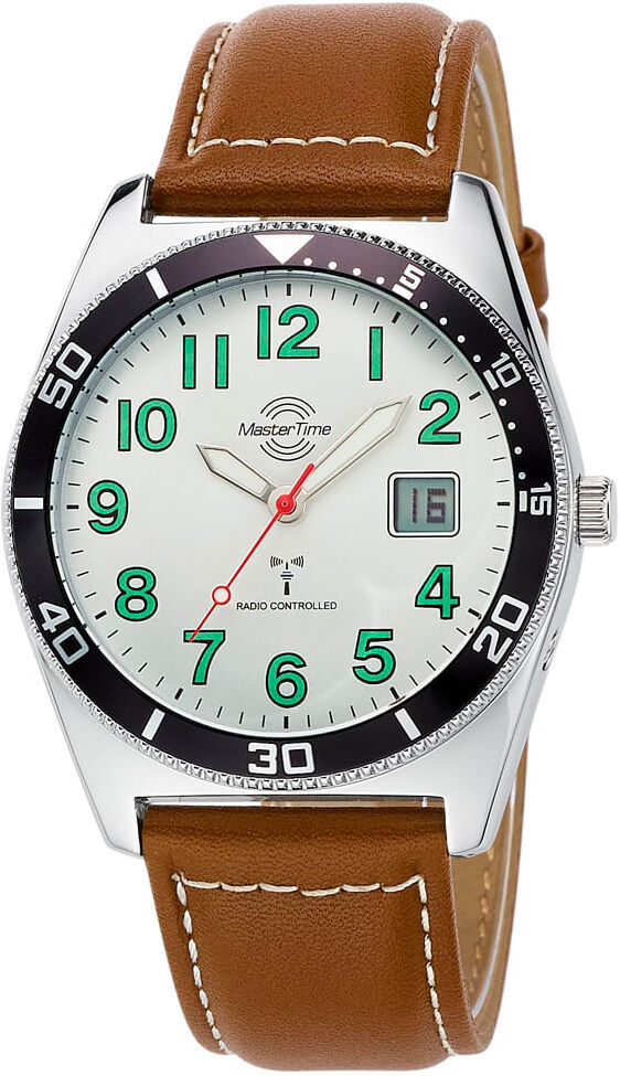 Funkuhr, braun, Armbanduhren, Herren, Funkuhr