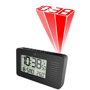 Miraval Wecker 4-MV6794-1 schwarz, digital, Thermometer, Datumsanzeige, Projektion, Funkuhr