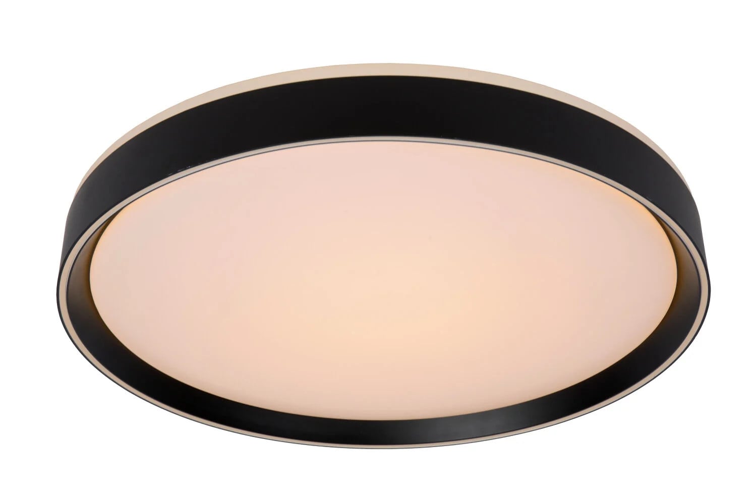 Lucide Nuria Plafonnière Zwart Ø 50 cm LED Dimbbaar Warm Wit