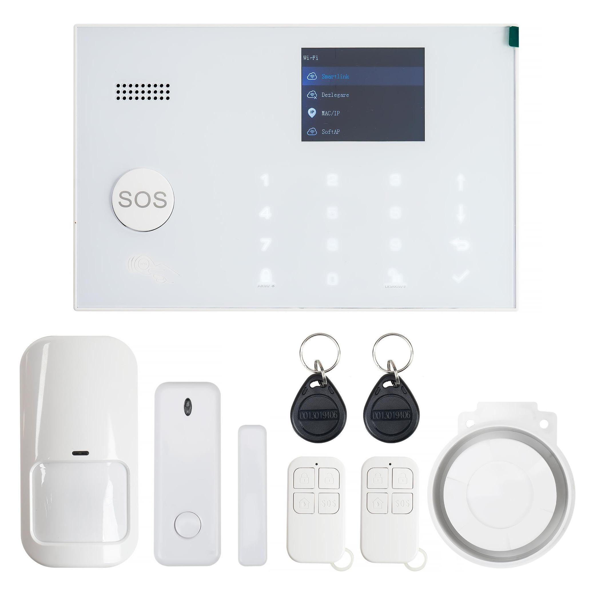 PNI Drahtloses Alarmsystem SafeHome PT700 WiFi und GSM 4G mit Internetüberwachung und -warnung, SMS (43698267)