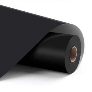 LOKLiK Vinylfolie Permanent Adhesive, schwarz, 33 x 305 cm, matt, permanent