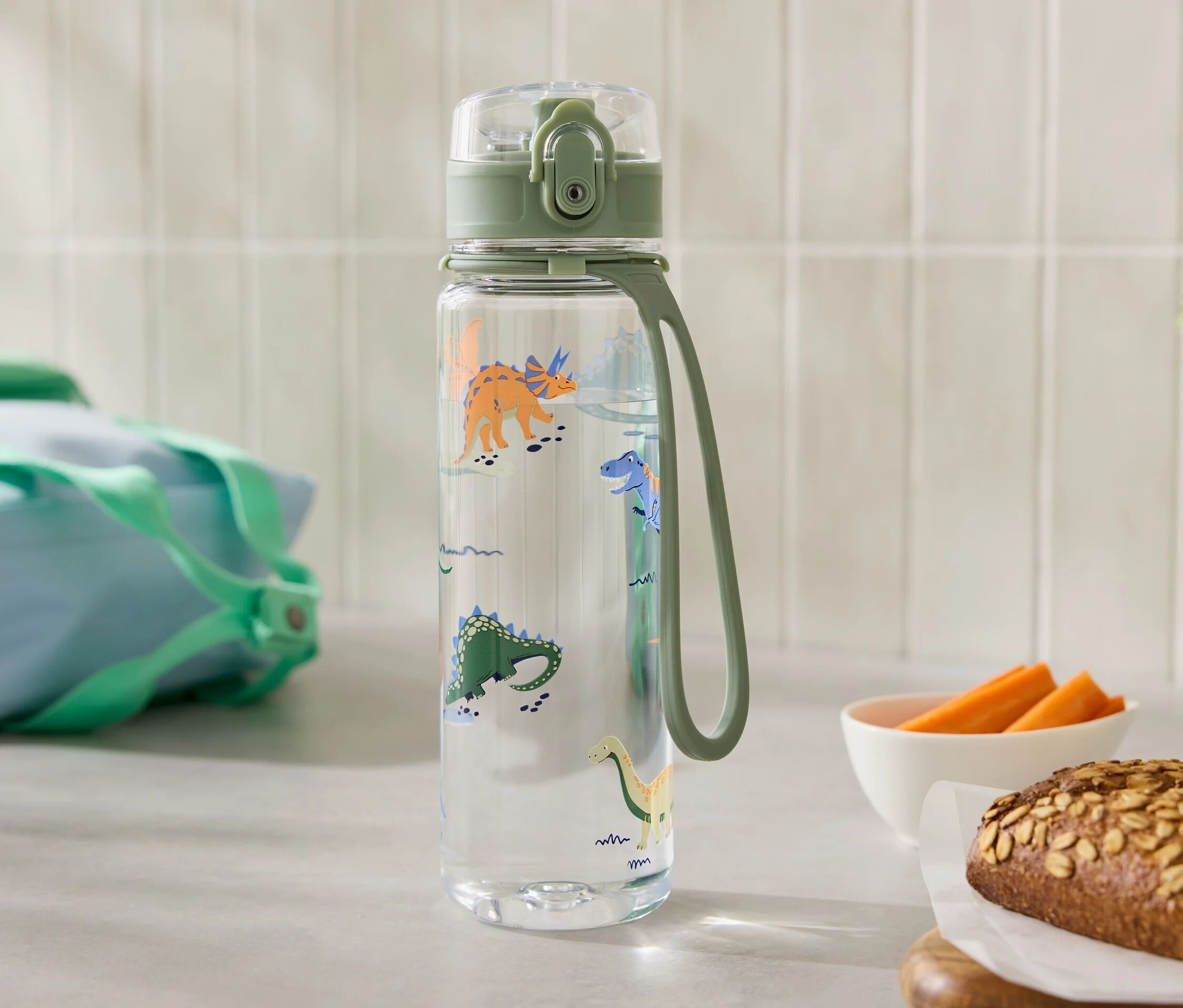 Tchibo - Trinkflasche »Dino« - grün