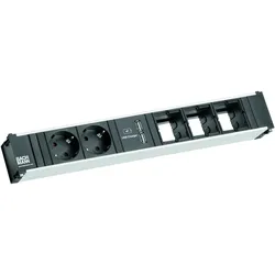 Bachmann, Steckdosenleiste, CONI 2xSchuko, 1xUSB & 3xEmpty (CEE 7/3)