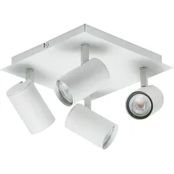 Nordlux Aufbau-Strahler FRIDA, 4-flammig, 4x GU10, IP20, dreh- und neigbar, weiß NORD-49820101
