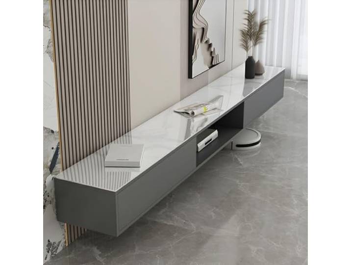 Ptasccne tv Schrank Schwimmender TV-Ständer, wandmontierter TV-Schrank, schwebende Regale