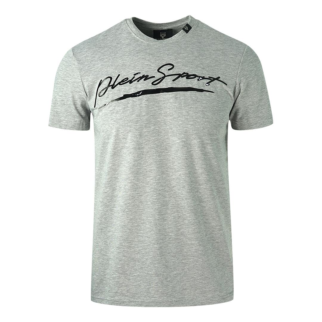 Plein Sport Markenzeichen Logo Grau T-Shirt