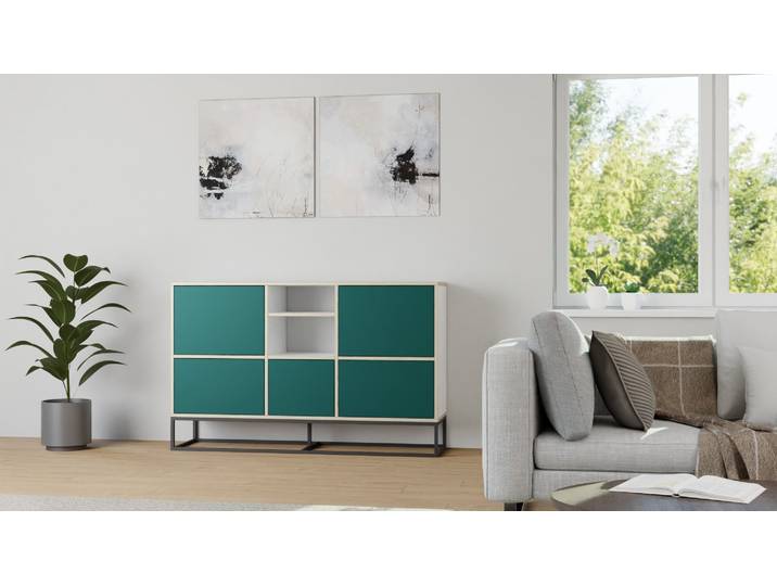 Klassisches Sideboard nach Maß – Wohnkommode mit vielen Optionen Multiplex Multiplex Weiß
