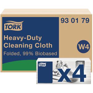 Tork Einwegtücher Heavy-Duty, 930179, W4, weiß, 1-lagig, gefaltet, Vlies, 35,5 x 41,4 cm, 4 x 105 Blatt
