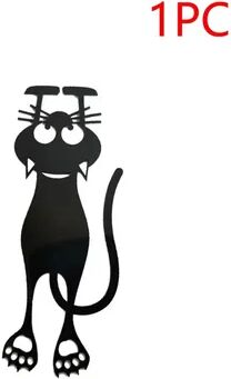 Multicon Wholesale Hub Kawaii Black Cat Bookmarks, Plastic Animal Bookmark For Creative Stationery Gifts 1pc