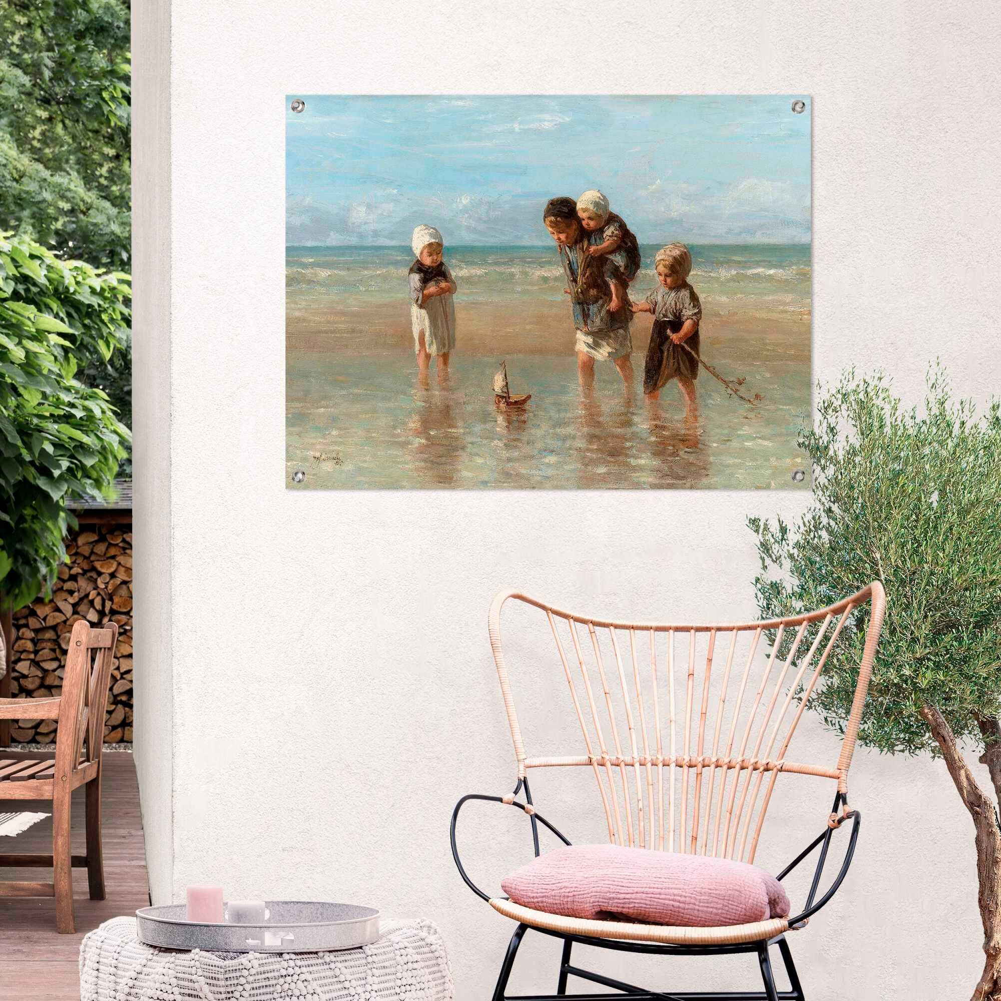 Reinders! Poster REINDERS "Kinder des Meeres", beige (farbe bild(er): beige), B:80cm H:60cm T:0,1cm, Leinwand, Bilder, Poster farbe bild(er): beige B/H/T: 80cm x 60cm x 0,1cm