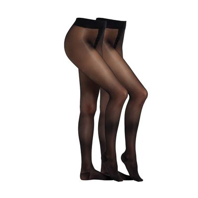 Feinstrumpfhose CAMANO, Damen, Gr. 38, schwarz, Obermaterial: 83% Polyamid, 17% Elasthan, elastisch, Strumpfhosen Feinstrumpfhose, Vorgeformter Fuß mit verstärkter Ferse und Fußspitze