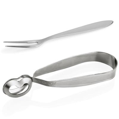 12x Schneckenzange und Schneckengabel Chromnickelstahl