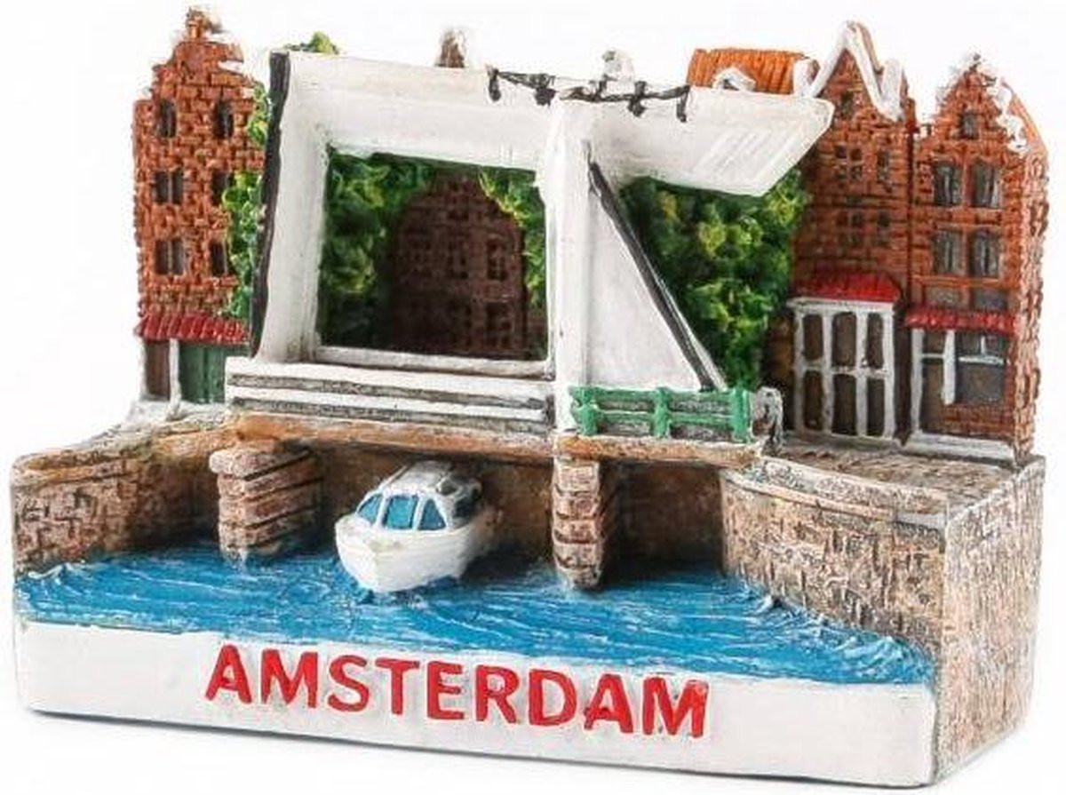 Matix koelkastmagneet - Brug met rondvaartboot