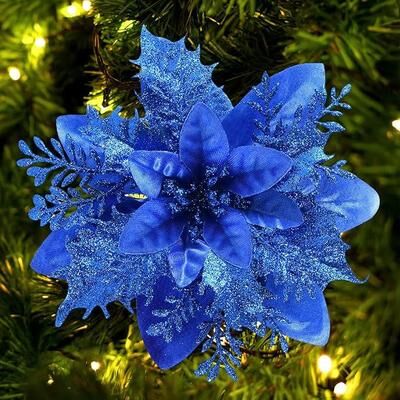 Multicon Wholesale Hub Flower Christmas Tree, Christmas Golden Glitter, Decoration Ornaments Color, Glitter Home Party Decoration Supp bu
