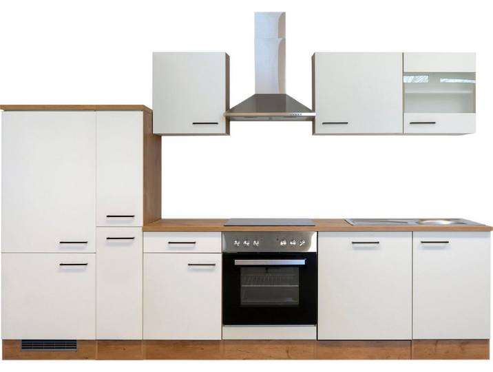 Flex-Well Küchenzeile Vintea, mit E-Geräten, Gesamtbreite 310 cm