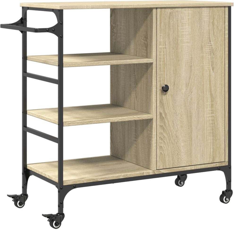 vidaXL Chariot de cuisine chêne sonoma bois d'ingénierie