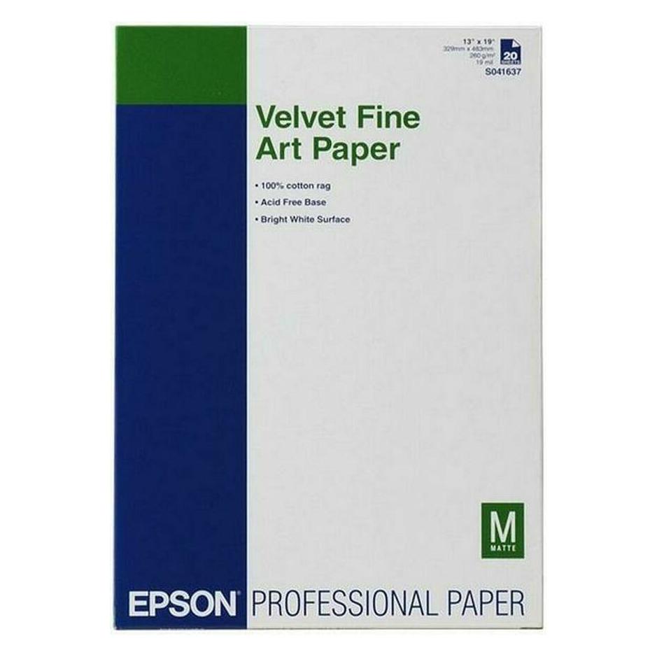 Epson Velvet Fine Art (A3+, 20 Blätter, 260 g/m²) (S041637)