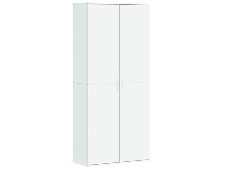 Todiikf Highboard Weiß 80x35x180 cm Schrank aus Holzwerkstoff Eleganter Mehrzweckschrank für Wohnzimmer und Flur mit reichlich Stauraum hinter Türen gegen Staub.
