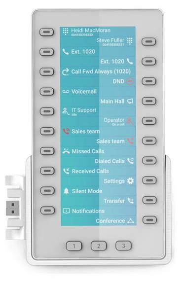 Snom D8C Functionaliteitstoetsen-uitbreidingsmodule voor VoIP-telefoon