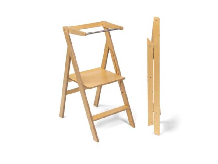 Ette Tete Faltbarer Lernturm mit Verstellbarer Höhe STEP'n'FOLD (Holz)