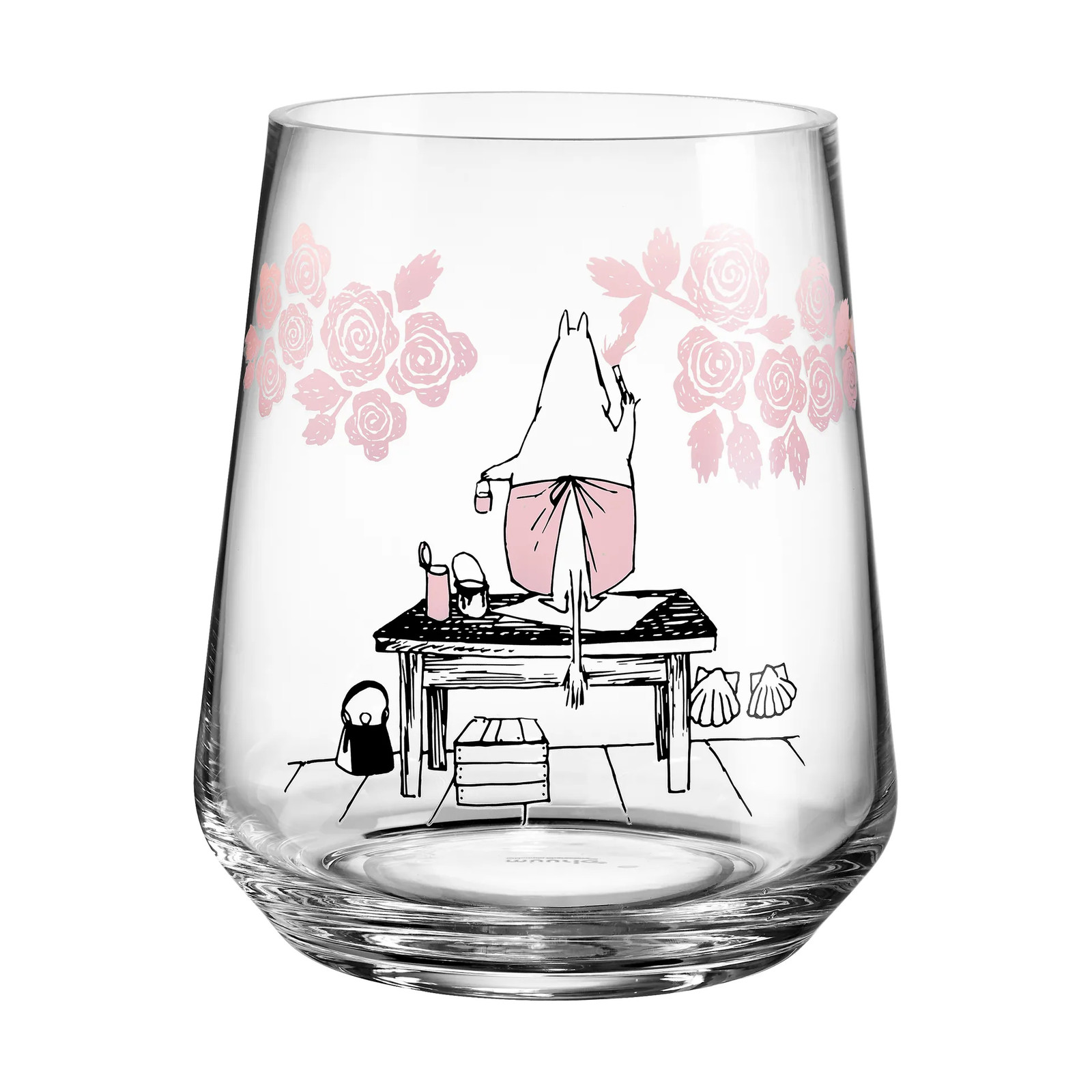 Muurla Moomin Originals theelichthouder en vaas Roses, Hoogte: 17,5 cm
