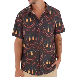 HURLEY PRINTING PRESS HAPPY FACE Hemd 2026 black - M
