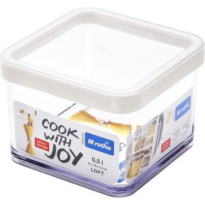 Rotho Vorratsdose Loft, aus Kunststoff, 1 Liter, transparent, luftdicht