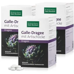 Galle-Dragee mit Artischocke 3er-Kurpackung
