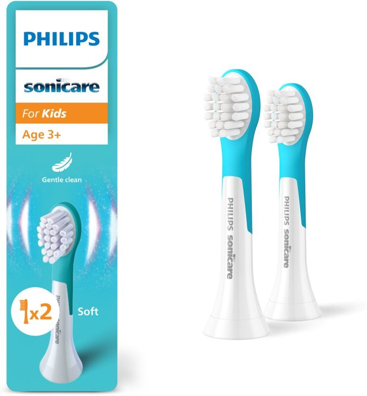 Philips Sonicare For Kids Mini 3+ HX6032/90 têtes de remplacement pour brosse à dents pour enfant 2 pcs
