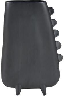 Elk Home Sharpe Black Earthenware 9.25 Inch Wide Vase