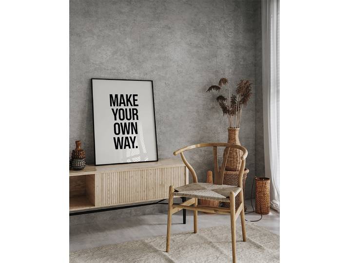 Kunstdruck Make Your Own Way Abdeckung: Acrylglas Rahmen: Buche, lackiert Multicolor 52 x 62cm