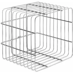 Zomo VS-Rack Cube chrome (Platten), CD- & Schallplatten Aufbewahrung, Silber