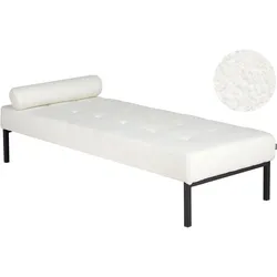 CHAISELONGUE Bouclé Weiß Chinon