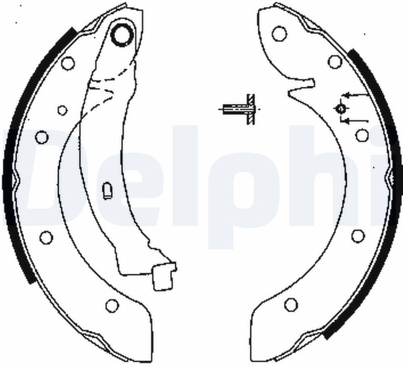 Delphi Bremsbackensatz Ls1838 Für Renault