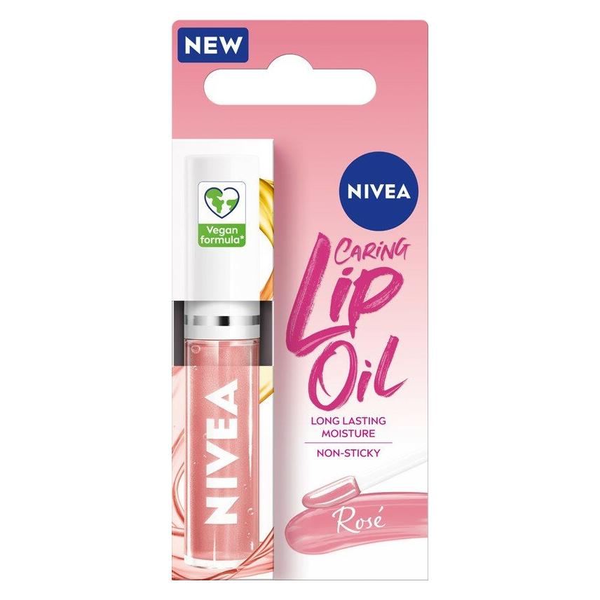 Nivea Caring Lip Oil Rose Lip Oil 5.5 Ml (Lippenöl, 5.50 ml) (8806322113389)